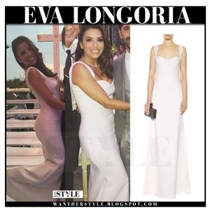 Victoria Beckham curve gown ASO Eva Longoria!